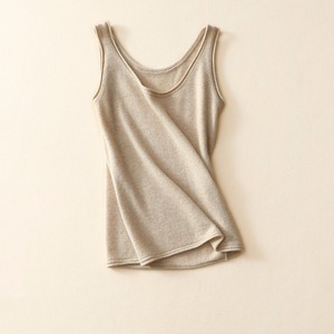 2017 New Autumn and Winter Female 100%cashmere <strong>Sweater</strong> Vest Round-neck Thin Section Bottoming Shirt <strong>Sleeveless</strong> <strong>Sweater</strong> - Product Image 1