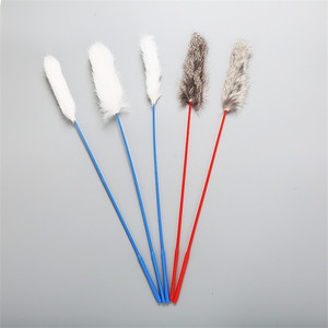 Commercio all'ingrosso prodotti per animali domestici coniglio pelliccia gatto Teaser Stick giocattolo - Product Image 1