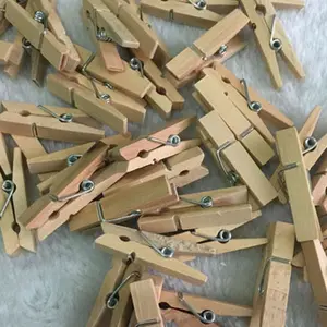 मिनी लकड़ी क्लिप Clothespins 35*7mm कपड़े धोने फोटो कागज खूंटी कला शिल्प