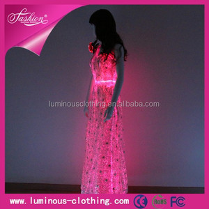 Luces led trajes de baile de las muchachas formales ' de noche para mujer vestidos largos de verano para mujeres - Product Image 6