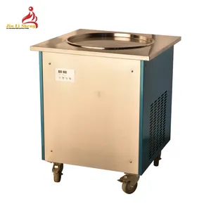 Hot Sale Jin Li Sheng CE ROHS WF900-1 Single round pan Fry Ice Cream Machine