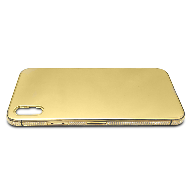 Китайский производитель, позолоченный гальванический OEM-дизайн, роскошные аксессуары для телефона, чехол для телефона 24k