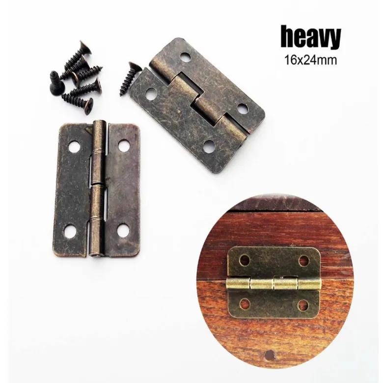 Box Gold Support Hinge Hinge VT-16.020 Mini Metal for House Miniature Cabinet Furniture Brass