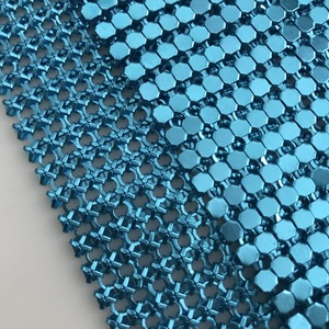 De la forma plana de metal azul lentejuelas de tela de aluminio de tejidos para prendas de vestir, bolso - Product Image 1
