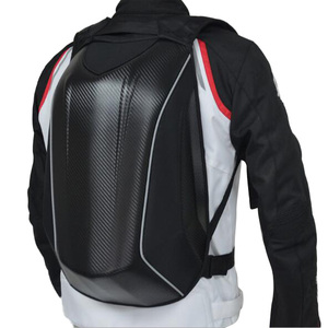 Venta al por mayor de Deportes de cáscara duro negro impermeable al aire libre en moto bolsa mochila - Product Image 1