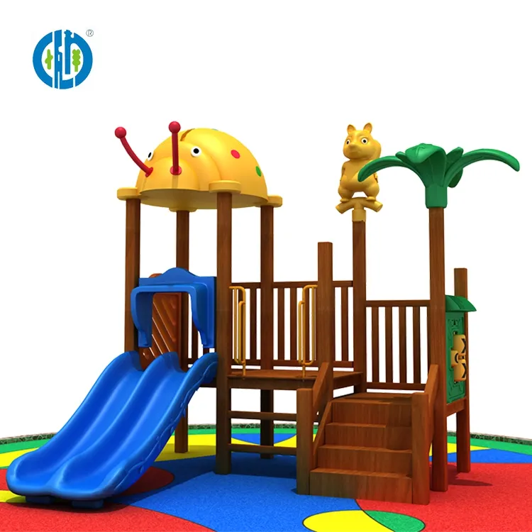 Asilo all'aperto per bambini area giochi parco giochi all'aperto in legno per bambini set da gioco in legno