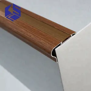 Bullnose forme bois couleurs profilé en aluminium nez de marche en métal