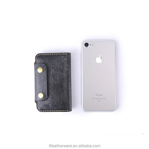 Men's Slim Cardholder Wallet Genuine Leather <b>Credit</b> <b>Card</b> Case - Product Image 6