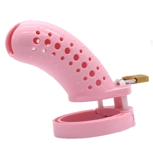 FAAK 12.7cm vendita calda gabbia di castità in plastica con portachiavi dispositivo di castità serratura maschile gabbia per pene gabbia di castità per uomo - Product Image 6