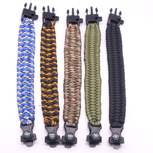 >>> Intrecciato a mano Braccialetto di Nuovo Modo Fischio Fibbia Bracciali Uomo di Fascino Corda Sopravvivenza Di Paracord Maschio Wrap Braccialetto di Sport - Product Image 6