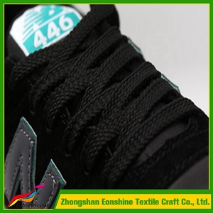 Tali Sepatu Atletik Tahan Lama Warna-warni Polos Tebal Poliester Putih - Product Image 4