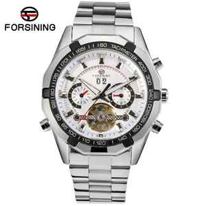 Orologi da <span class=keywords><strong>Uomo</strong></span> Forsining in <span class=keywords><strong>Acciaio</strong></span> Inossidabile Dorato Impermeabili di Marca di Lusso <span class=keywords><strong>Orologio</strong></span> da Polso Meccanico Trasparente - Product Image 4
