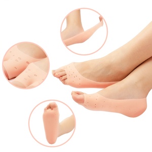 جوارب كعب صبار سيليكون مع قوس يدعم النعال المريحة غرست مع غسول للعناية بكعب جاف متصدع - Product Image 3