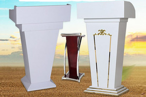 MDF โบสถ์ไม้ Pulpit Rostrum แท่นสำหรับโบสถ์ - Product Image 4