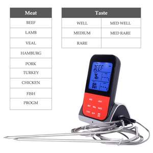 Mestek — <span class=keywords><strong>thermomètre</strong></span> <span class=keywords><strong>barbecue</strong></span> électronique <span class=keywords><strong>sans</strong></span> <span class=keywords><strong>fil</strong></span>, à double sonde, pour la cuisine et la maison - Product Image 4