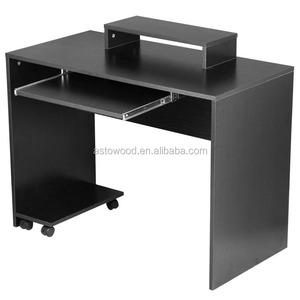 <span class=keywords><strong>Bureau</strong></span> d'ordinateur réglable, étagère pour clavier coulissant, couleur noire, pour le <span class=keywords><strong>bureau</strong></span> - Product Image 3