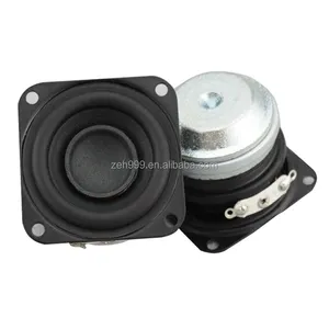 Pièces de haut-parleur professionnelles carré néodyme Super basse Mini haut-parleur amplificateur 40mm 4ohm 10watt 15watt métal Portable passif ZEH