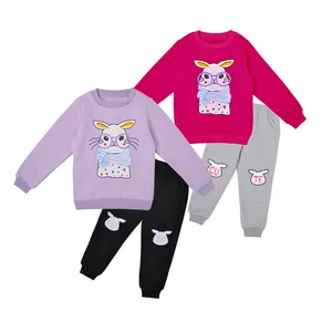 Petelulu Winter Sweater Set for Kids Long Sleeve Clothing for Girls Aged 2-8 Years Warm & Cute Style Fabric Material