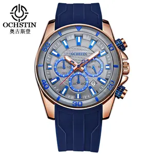 OCHSTIN orologi sportivi Casual da uomo Top Brand Luxury Clock orologio da polso al quarzo in Silicone da uomo relogio maschile