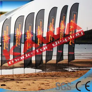 Bandeira de penas voadora da praia personalizada propaganda bandeiras e bandeiras