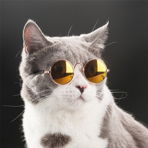 Cute Pet Accessoires Cat Eye Sun <strong>Glass</strong> <strong>Frame</strong> Wine Pet Puppy UV Protection Sunglasses Cosplay Dog <strong>Glasses</strong>