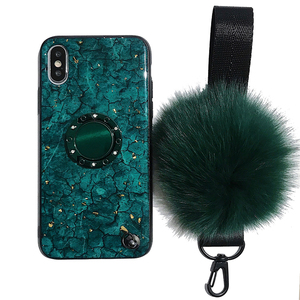 Custodia in marmo di lusso in lamina d'oro per auto per <span class=keywords><strong>Iphone</strong></span> 6 6s 7 <span class=keywords><strong>8</strong></span> Plus X XR XS Max Cover - Product Image 1