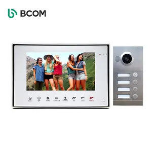 Competition IP65 Aluminum Alloy Doorbell Intercomunicdores 2 Wire Video Door Phone System For Multi Apartments