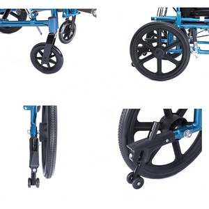 Silla Elevadora Manual de Alta Calidad, Silla Reclinable de Aluminio, Silla de Ruedas para Parálisis Cerebral para Niños/Adultos - Product Image 6
