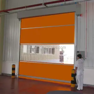 Pintu Gulung Cepat Bahan PVC Lembut Bengkel Peran Cepat