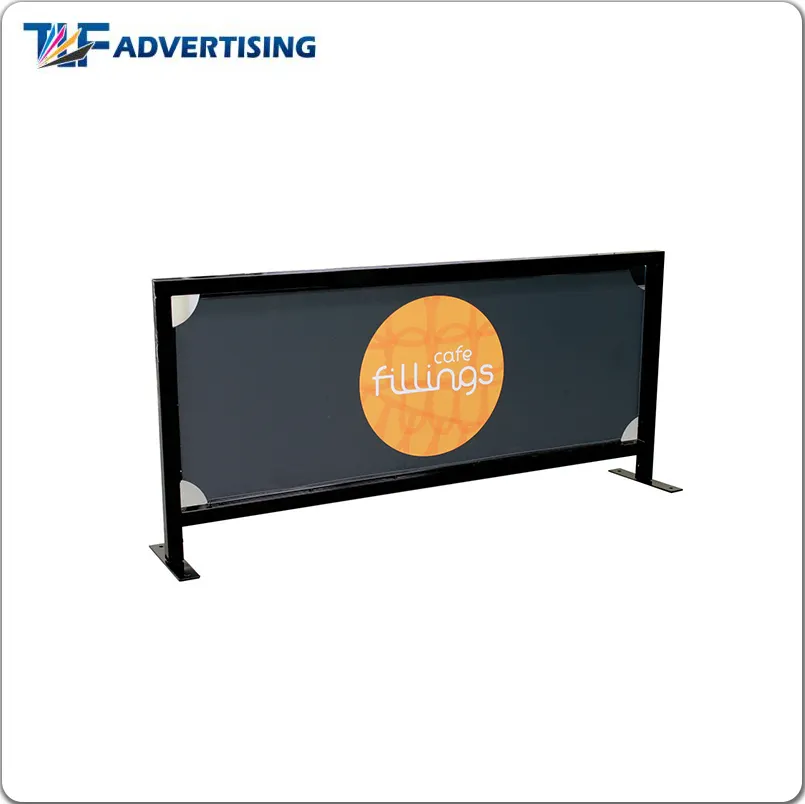 Cafe Wind Barriers / Cafe banner printing outdoor