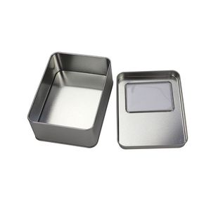 Wholesale cookies tin box with window for wedding