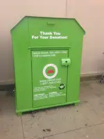Used Recycle Bins Used Clothing Recycling Donation Box Bin