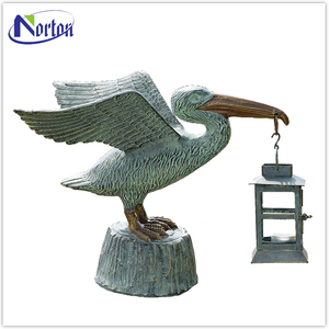 Usine coulée en gros pas cher prix haute qualité en laiton Animal Sculpture métal oiseau Antique Bronze pélican Statue <span class=keywords><strong>à</strong></span> <span class=keywords><strong>vendre</strong></span> - Product Image 3