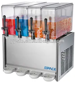 4 tanks cooling and mixing juice dispenser