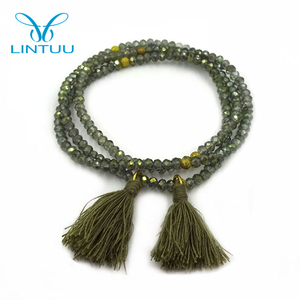 Los niños de la moda al por mayor borla verde joyería sésamo semilla Chia semilla pulsera - Product Image 1