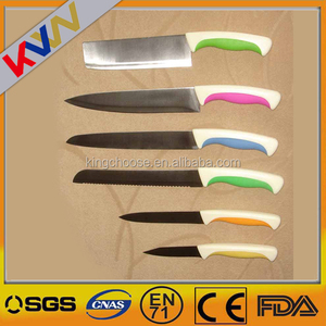 Tendencia de cerámica revestimiento de acero inoxidable cuchillo conjunto - Product Image 1