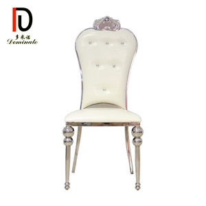 Acier Inoxydable D'approvisionnement d'usine Mariée Et Marié Royal De Mariage Chaise - Product Image 1