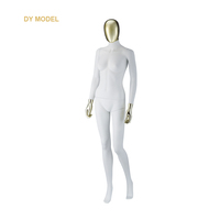 Prix des mannequins féminins ajustables en or bon marché, corps entier