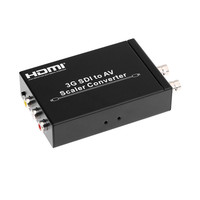 Convertisseur JustLink Metal 3G SDI AV CVBS avec boucle SDI, égaliseur intégré, commutateur PAL/NTSC, adaptateur audio BNC RCA, alimentation DC5-12V, HDTV HOME