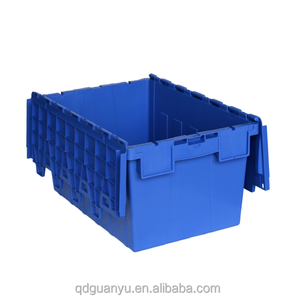 Plastic Office Removal Tote Relocation Stackable Moving Crate Box
