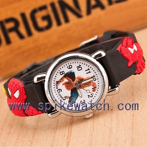 <span class=keywords><strong>Montre</strong></span> en silicone pour enfants personnalisée avec motif <span class=keywords><strong>Spiderman</strong></span> cool en 3D, bracelet en caoutchouc - Product Image 3
