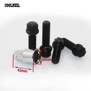 Boulon de roue Serrure 14x1.5MM Sécurité Écrou Avec Clé Écrou De Blocage De 45 MM Pour <span class=keywords><strong>Mercedes</strong></span> Benz - Product Image 4