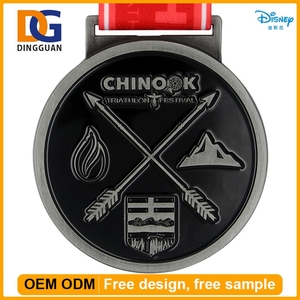 Personalizado cintas militares corredores percha medallas de premios - Product Image 1