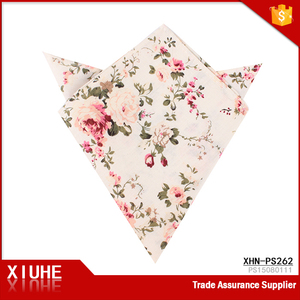 Pañuelo con estampado floral para hombre y mujer, pañuelo de bolsillo de Algodón 100% con diseños personalizados - Product Image 3