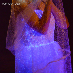 Nuovo Prodotto 2019: <span class=keywords><strong>Abiti</strong></span> da Festa con Luci LED, Costumi Luminosi per Serate, Halloween e Natale, Vestiti Fluorescenti per Donne - Product Image 4