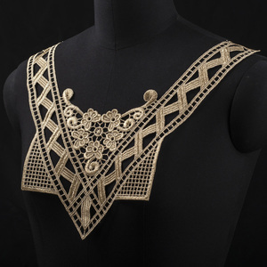 Nueva llegada accesorios de la ropa bordado guipure encaje collar - Product Image 1