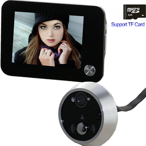 2016 3.5pantalla LCD a color digital mirilla espectador de la puerta del ojo de la cámara de vídeo 120 grados de visión nocturna - Product Image 1