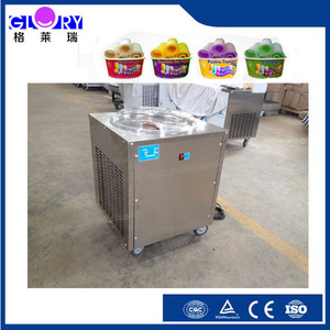 Gloria CE aprobó rollo sola ronda Pan frito máquina de helados - Product Image 1