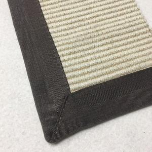 ストライプ100% 天然サイザルラグオフィスカーペットタイルクッション付きループパイルホーム & トラベル用 - Product Image 6