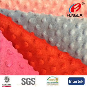 <span class=keywords><strong>fengcai</strong></span> minky punto manta de tela para la fabricación de mantas de bebé en - Product Image 1
